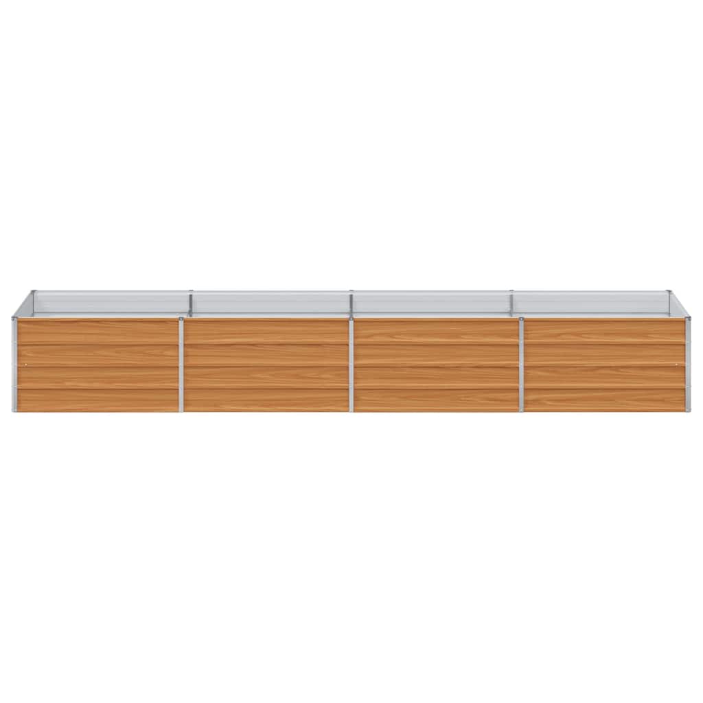 Arriate Elevado Marrón Claro 320 X 80 X 45 Cm Acero Galvanizado_4