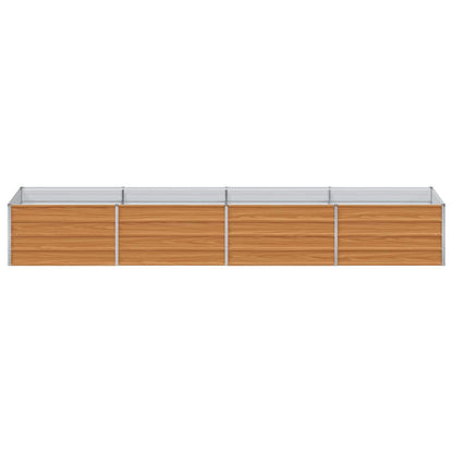 Arriate Elevado Marrón Claro 320 X 80 X 45 Cm Acero Galvanizado_4