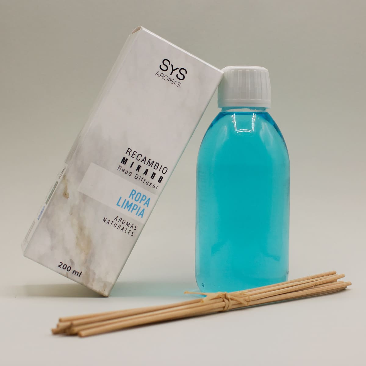 Recambio Mikado Ropa Limpia Mármol SYS Aromas 200 ml | Con Palos | Aroma Fresco y Limpio | Relajante_3