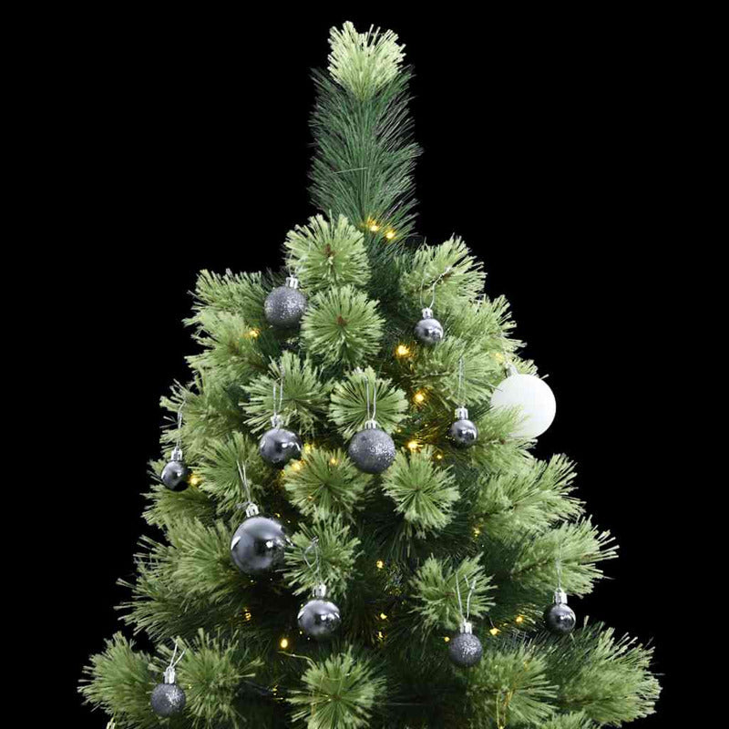 Vidaxl Árbol Navidad Artificial Con Bisagras 150 Led Y Bolas 120 Cm_1