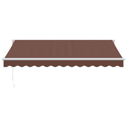 Toldo Retráctil Manual Marrón 350x250 Cm_2