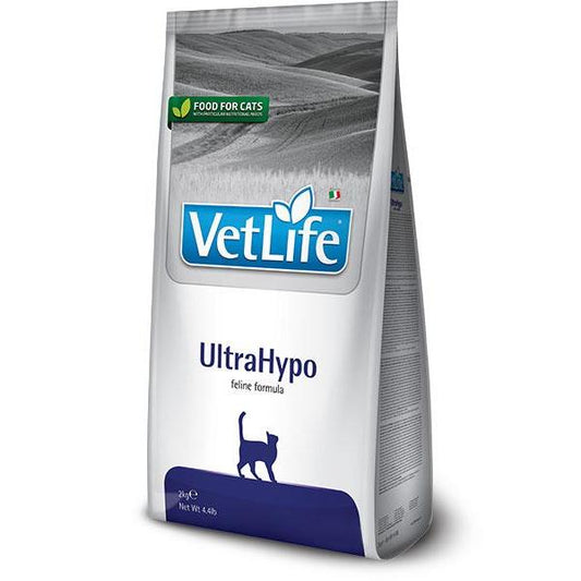 Vet Life Fórmula felina Ultrahypo Pienso veterinario Farmina 2 kg