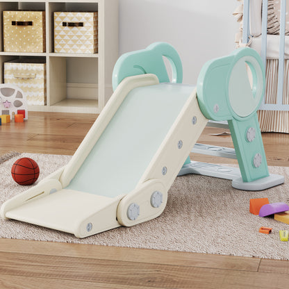 Aiyaplay Tobogán Para Niños De 18-36 Meses Plegable Carga 30kg 120x53x53cm Verde_3