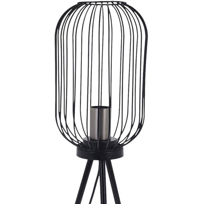 Well Home Lámpara De Pie En Metal Color Negro Ø60x175cm_2