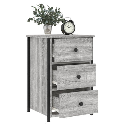 Mesitas Noche 2 Uds Madera Ingeniería Gris Sonoma 40x36x60 Cm_2