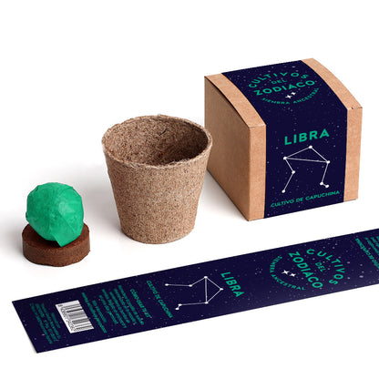 Cultivos Del Zodiaco – Libra | Kit De Cultivo Con Semillas De Capuchina_1