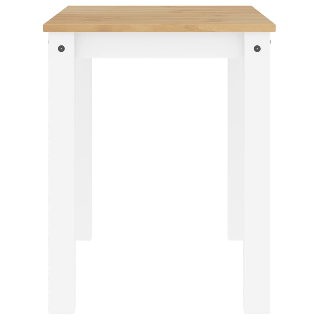 Mesa De Comedor Panama Madera Maciza Pino Blanco 117x60x75 Cm_3