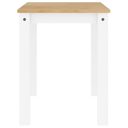 Mesa De Comedor Panama Madera Maciza Pino Blanco 117x60x75 Cm_3