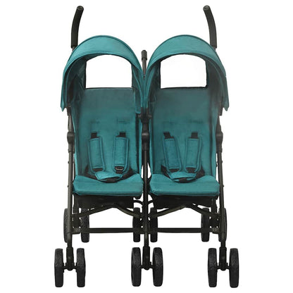 Vidaxl Carrito Para Gemelos De Acero Verde_1