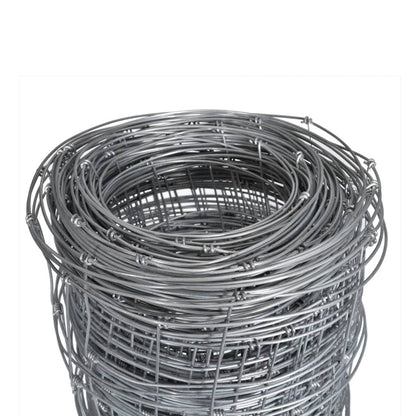 Valla De Jardín De Acero Galvanizado Plateado 50x1,2 M / Vetonek_3