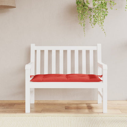 Vidaxl Cojín Para Banco De Jardín Tela Rojo 110x50x7 Cm_1