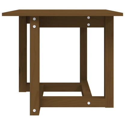 Mesa De Centro Madera Maciza De Pino Marrón Miel 50x50x45 Cm_1
