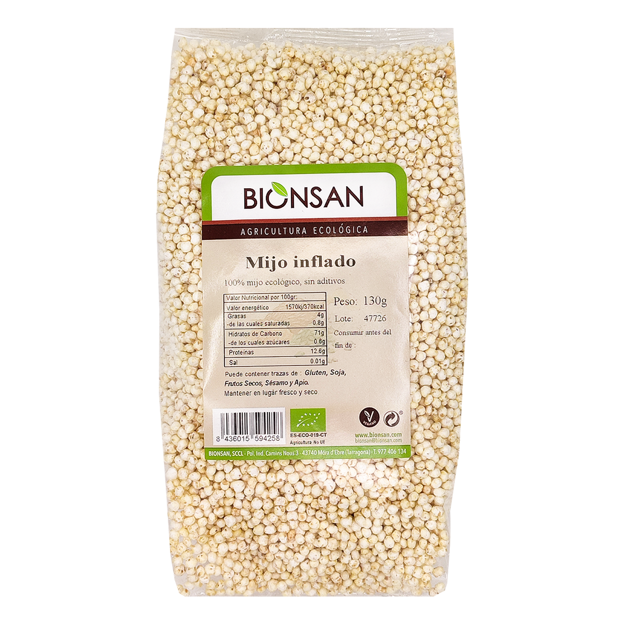 Mijo Hinchado Eco Bionsan 130gr_0