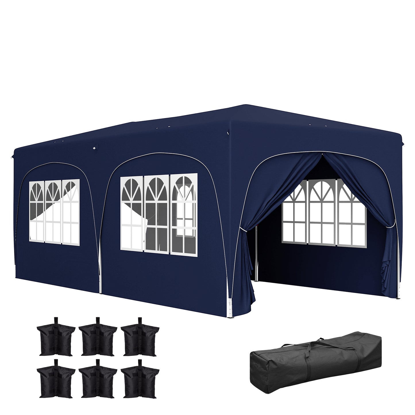 Outsunny Carpa Plegable 3x6 M_0