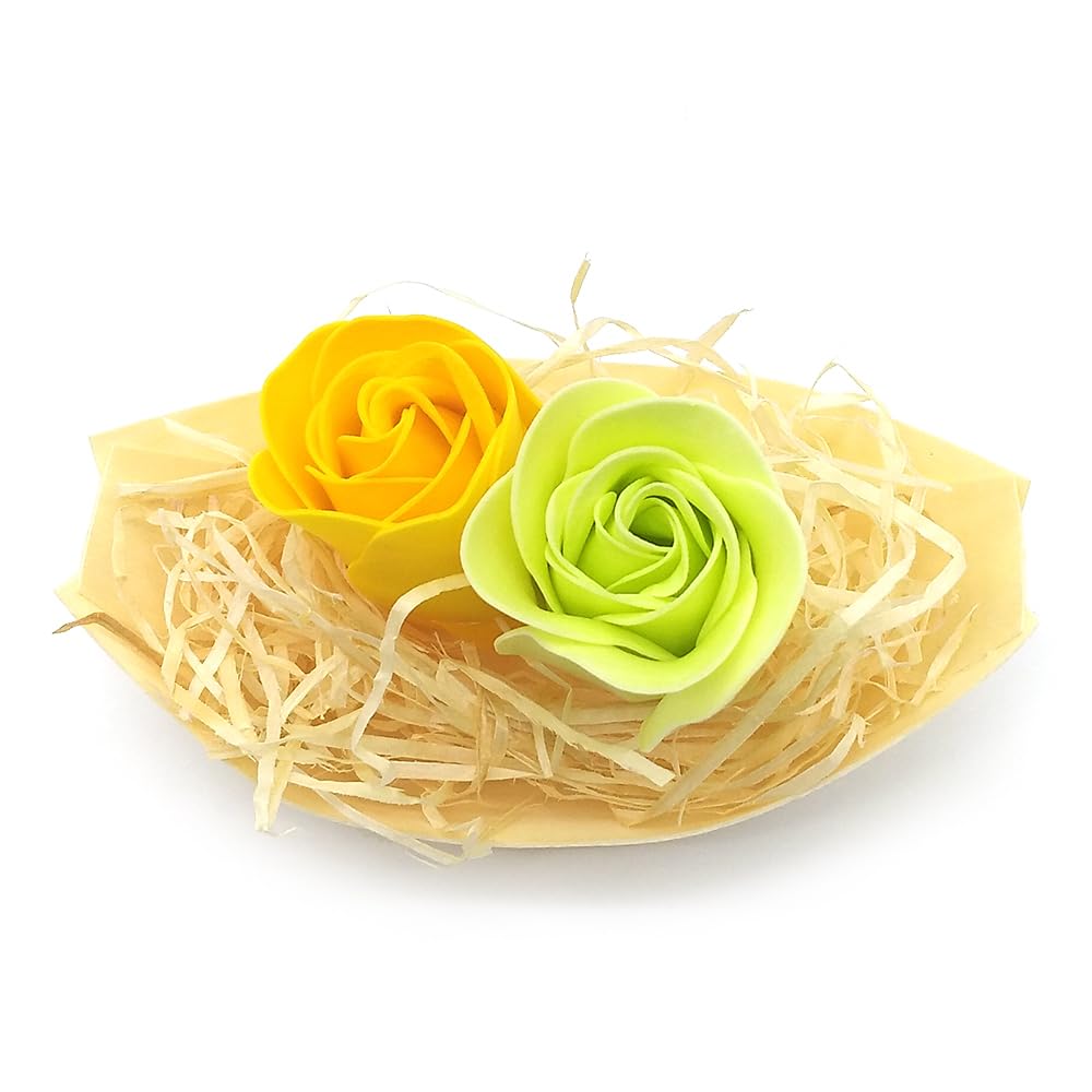50 Barcas Con Flores Para Regalo Invitados (amarillo). Rosas De Jabón Para Baño Aromático. Detalle Original Para Eventos_3