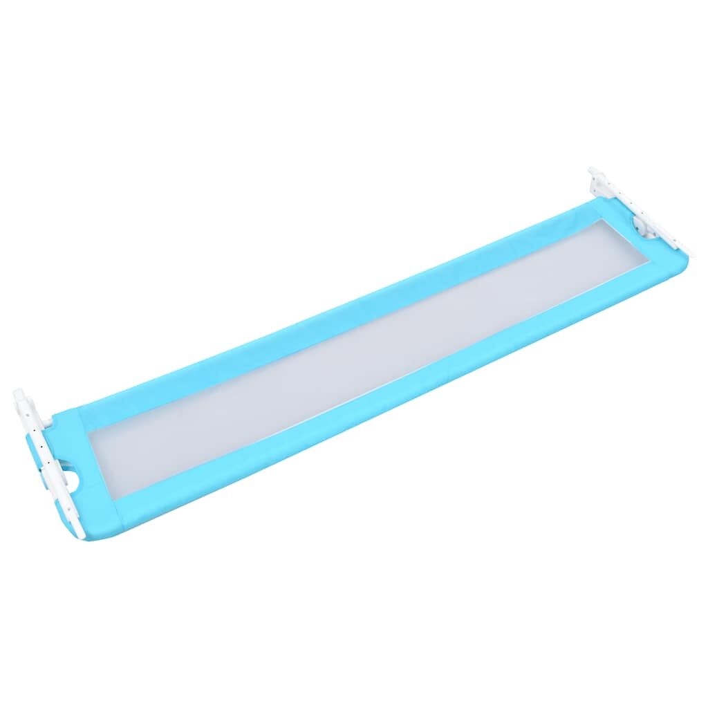 Vidaxl Barandilla De Seguridad Cama De Niño Poliéster Azul 180x42 Cm_3