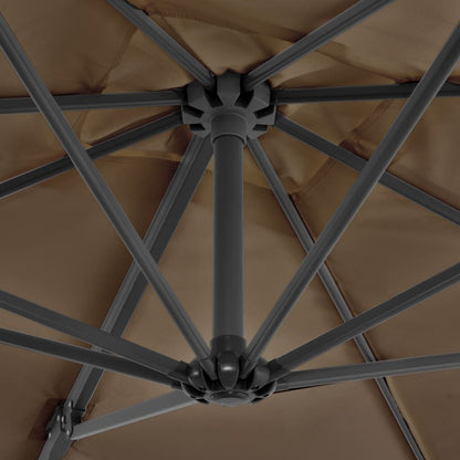 Vidaxl Sombrilla De Jardín Voladiza Palo De Aluminio Taupe 250x250 Cm_4
