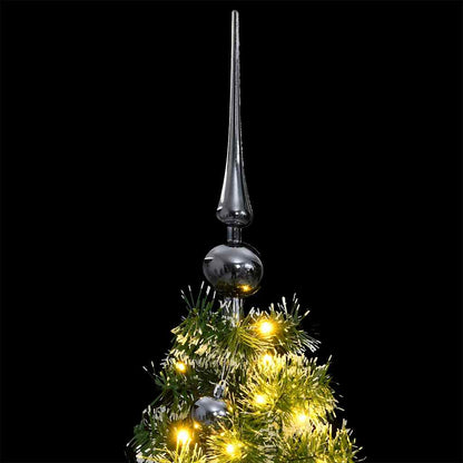 Vidaxl Árbol De Navidad Artificial Con Bisagras 150 Led Y Bolas 150 Cm_1