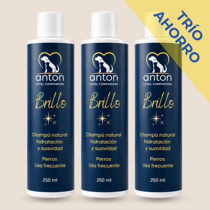 Champú natural para el cuidado del pelaje de perros – Pack 3 x 250 ml_0
