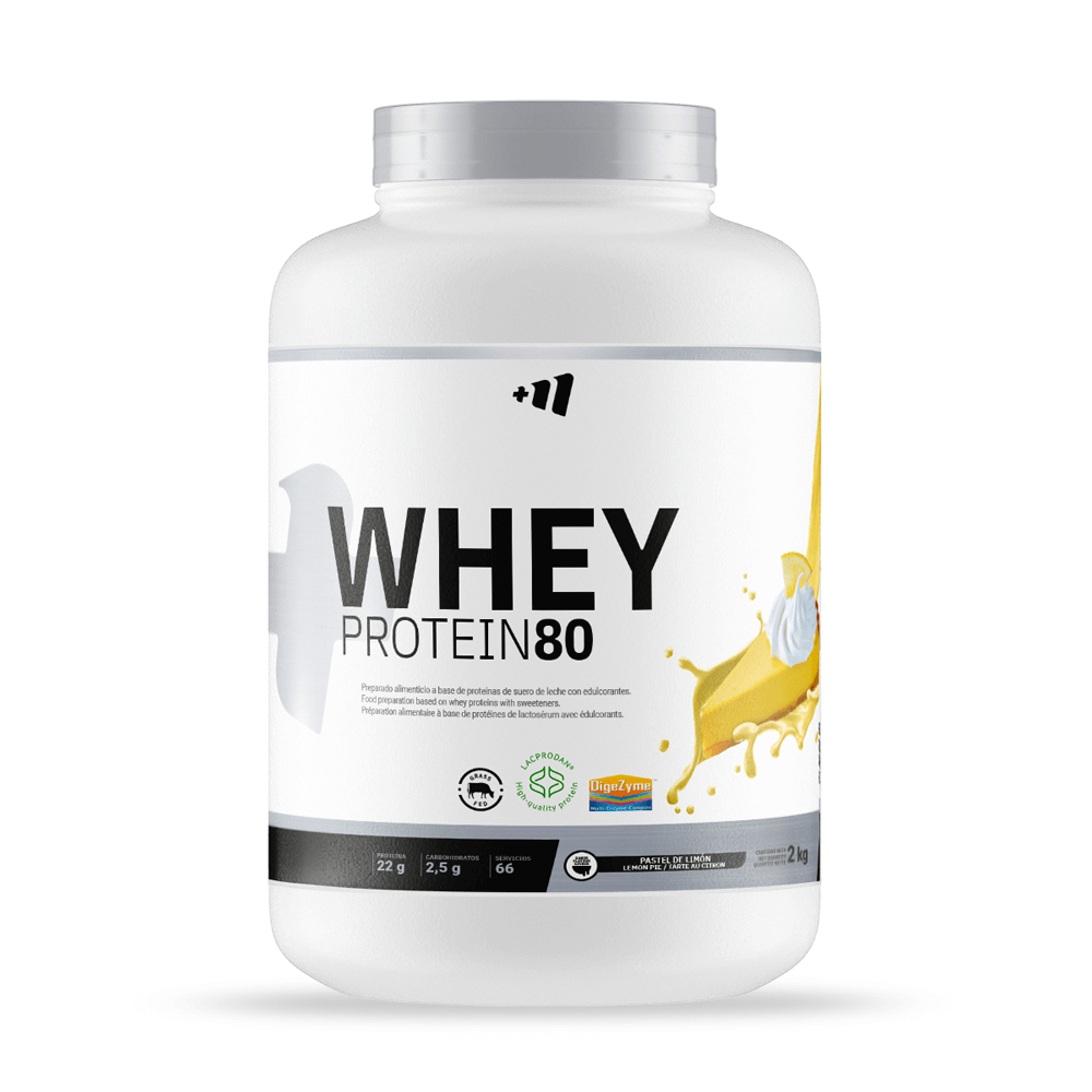 Whey Protein80 - 2 Kg - Pastel De Limón - Aumenta La Masa Muscular - Masmusculo_0