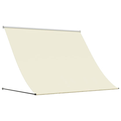 Toldo Retráctil Tela Y Acero Crema 200x150 Cm_0