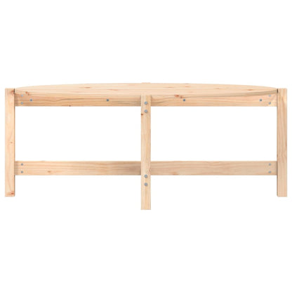 Mesa De Centro De Madera Maciza De Pino 118x63x45 Cm_3
