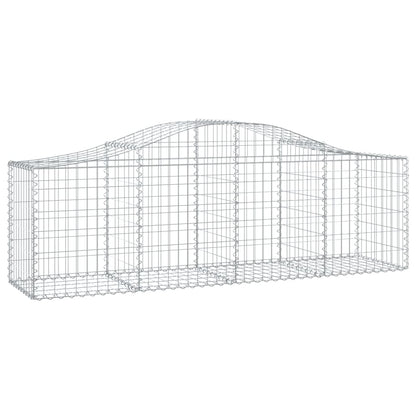 Cestas De Gaviones 6 Uds Forma De Arco Hierro 200x50x60/80 Cm_2