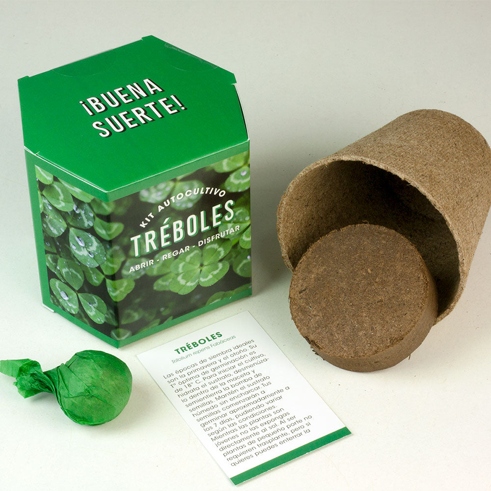 Kit De Autocultivo De Tréboles | Cultiva Tu Propio Símbolo De Buena Suerte En Casa_1