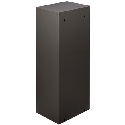 Cubo De Basura Metálico Con 2 Compartimentos Negro Para Reciclaje_2