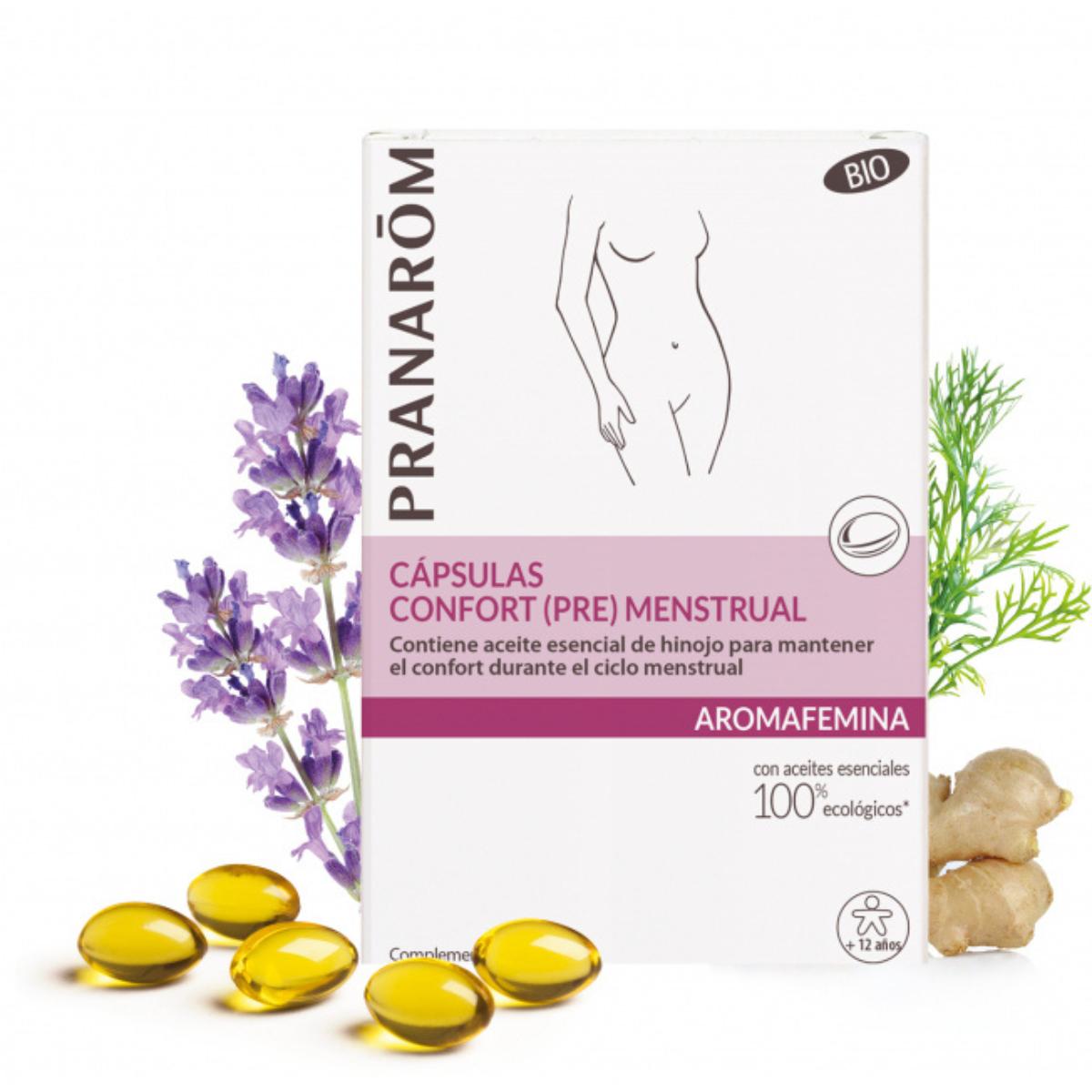 Cápsulas confort pre-menstrual BIO Pranarôm 30 cápsulas