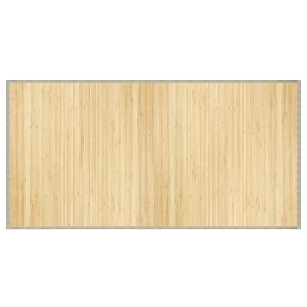 Vidaxl Alfombra Rectangular Bambú Color Natural Claro 100x200 Cm_0