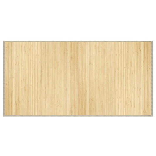 Vidaxl Alfombra Rectangular Bambú Color Natural Claro 100x200 Cm_0