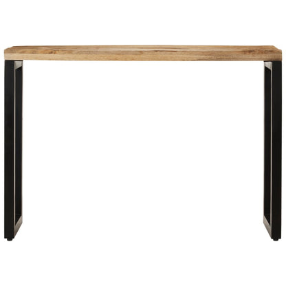 Mesa Consola Madera Maciza De Mango Rugosa 110x35x76 Cm_0