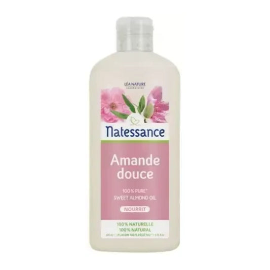 Aceite almendra dulce 100% puro, Natessance, 250 ml