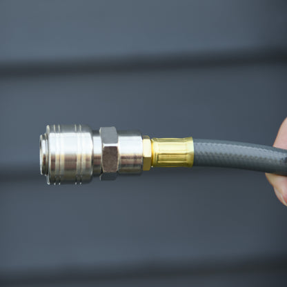 Durhand Carrete De Manguera Automático De 10 M Conector De 1/4'' Bsp Gris_3