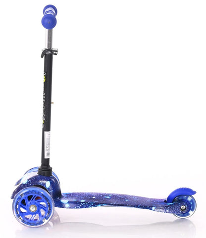 Patinete Infantil Con Luces En Las Ruedas Mini Blue Cosmos_2