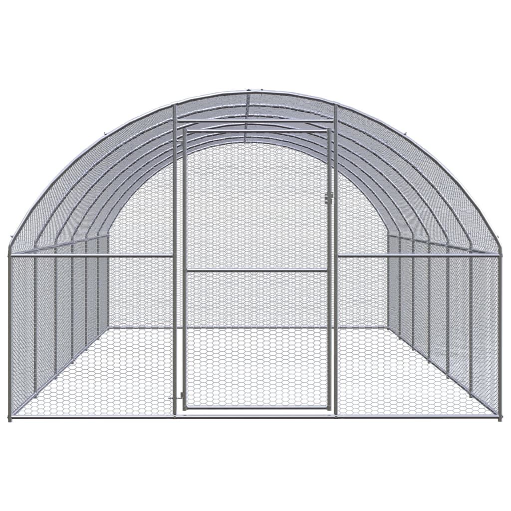 Vidaxl Gallinero De Exterior De Acero Galvanizado 3x6x2 M_1