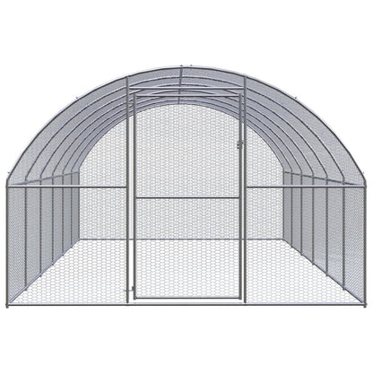 Vidaxl Gallinero De Exterior De Acero Galvanizado 3x6x2 M_1