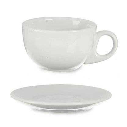 Set 6 Tazas Cafe Porcelana Blanca Con Pl Colección Vessia_3