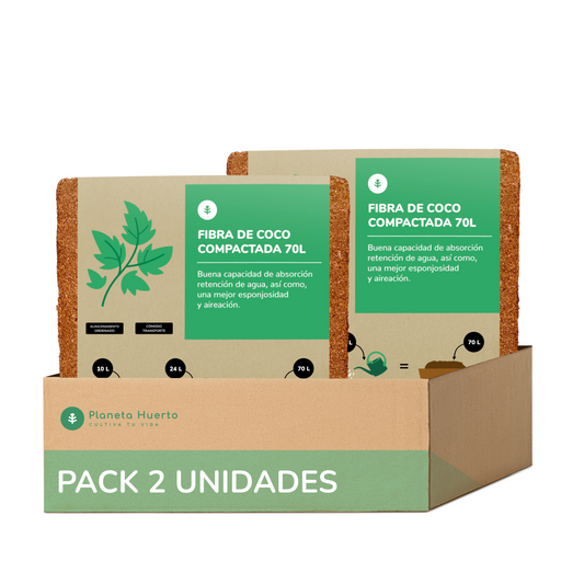 Sustrato Fibra de Coco Planeta Huerto 140 Litros
