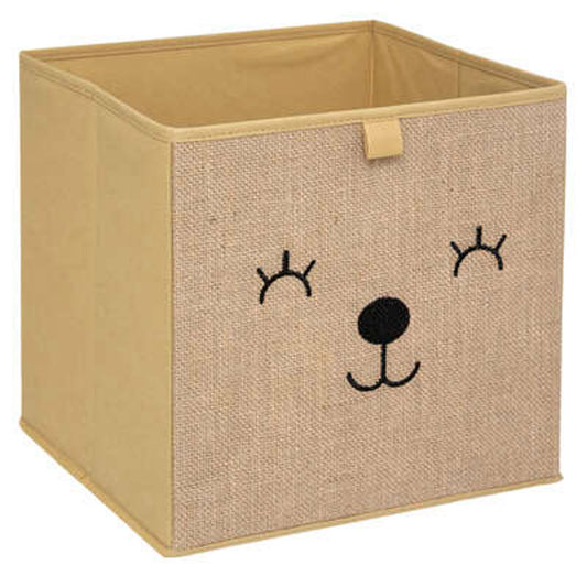 Caja De Almacenamiento Infantil Animales Color Marrón - 29 X 39,5 X 29cm_0