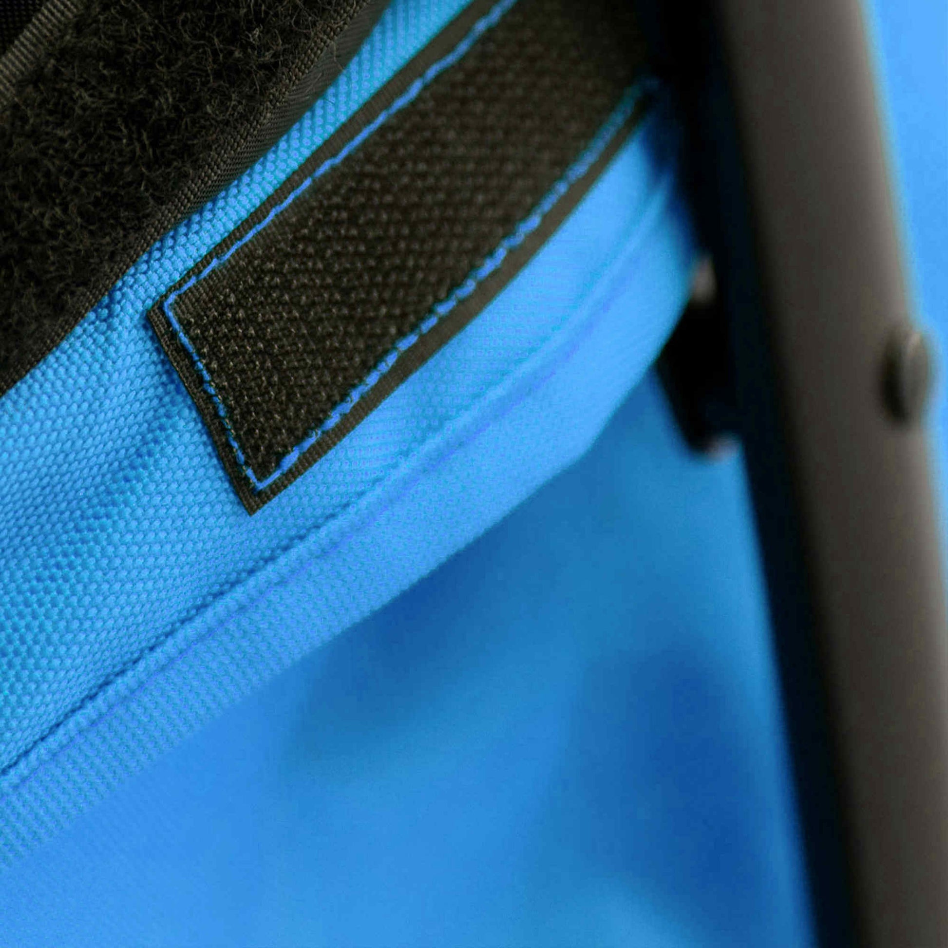 Pawhut Carrito Para Perros Plegable Con Ventanas De Malla Cojín Lavable Azul_3