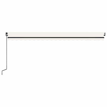 Toldo Retráctil Manual Con Luz Led Crema 500x300 Cm_3