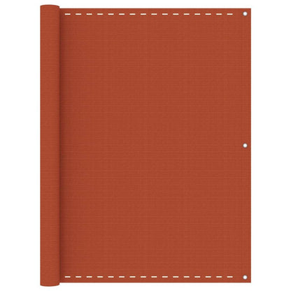 Vidaxl Toldo Para Balcón Hdpe Naranja 120x500 Cm_0