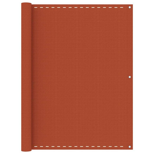 Vidaxl Toldo Para Balcón Hdpe Naranja 120x500 Cm_0
