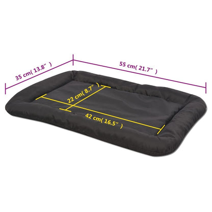 Vidaxl Colchón Para Perro Tamaño M Negro_2