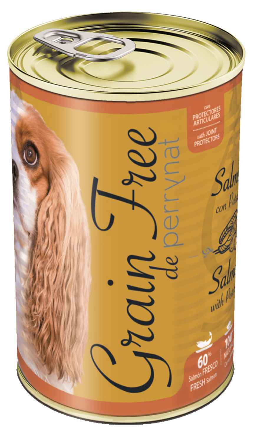 Perrynat Lata Grain Free Salmón Patata 12 Unidades X 400 G_0