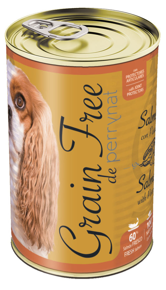 Perrynat Lata Grain Free Salmón Patata 12 Unidades X 400 G_0