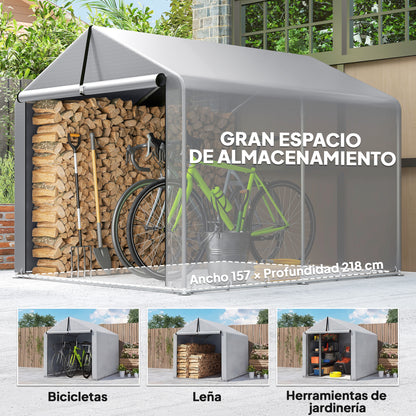 Outsunny Carpa De Jardín Exterior Para Herramientas Bicicletas 1,6x2,2x1,6 M_5