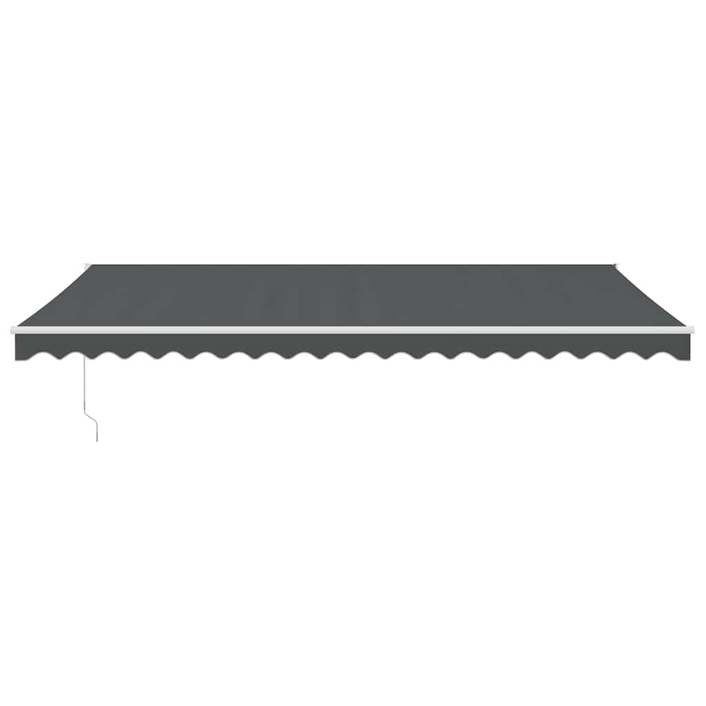 Toldo Retráctil Aluminio Y Tela Gris Antracita 5x3 M_2